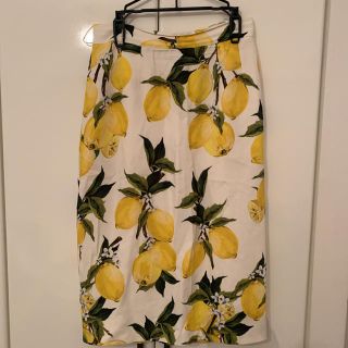 DOLCE&GABBANA - Dolce&Gabbana◇レモン柄スカートの通販 by and