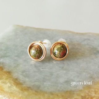 14kgf＊ユカナイトの一粒ピアス(ピアス)