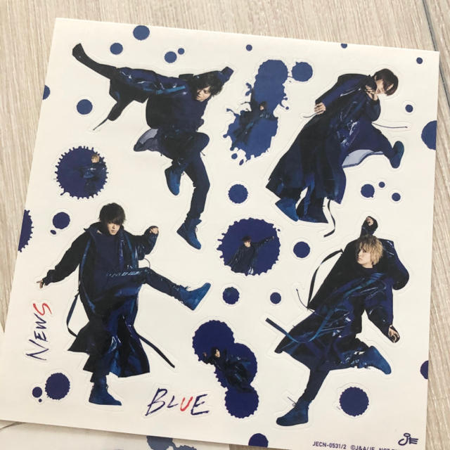 NEWS(ニュース)のNEWS*BLUE ステッカーセット エンタメ/ホビーのタレントグッズ(アイドルグッズ)の商品写真