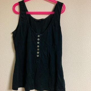 マークジェイコブス(MARC JACOBS)のMARC JACOBS/マークジェイコブス ボタン デザイン タンクトップ 黒(タンクトップ)