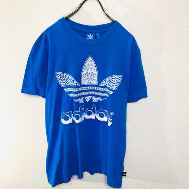 adidas(アディダス)のadidas アディダス オリジナルス Tシャツ ブルー L トレフォイルロゴ メンズのトップス(Tシャツ/カットソー(半袖/袖なし))の商品写真