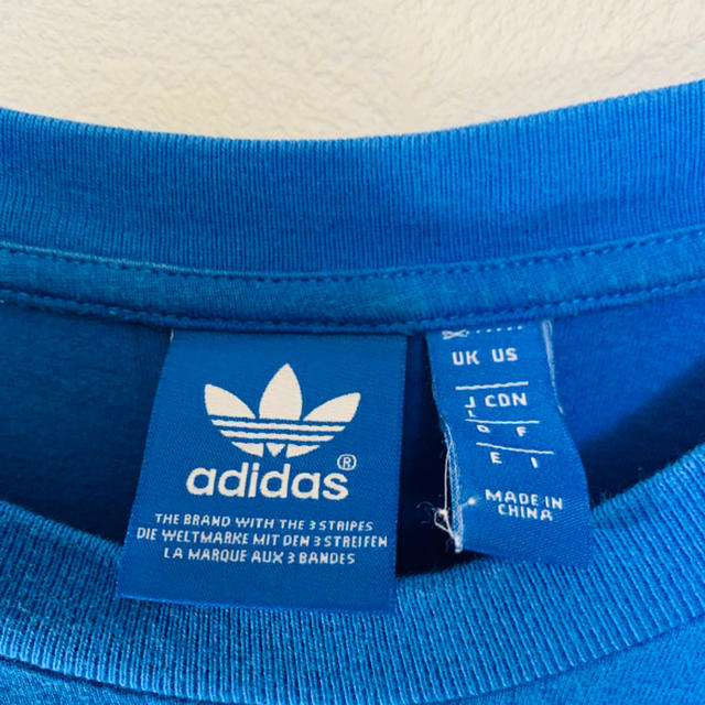 adidas(アディダス)のadidas アディダス オリジナルス Tシャツ ブルー L トレフォイルロゴ メンズのトップス(Tシャツ/カットソー(半袖/袖なし))の商品写真