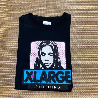 エクストララージ(XLARGE)のX-LARGE X-GIRL エクストララージ　コラボ　tシャツ  シャツ　黒(Tシャツ/カットソー(半袖/袖なし))