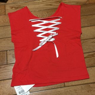 アナップ(ANAP)のANAP レースアップTシャツ☆(Tシャツ(半袖/袖なし))