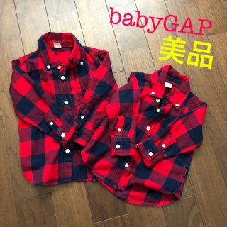 ベビーギャップ(babyGAP)のbabygapチェックシャツ(ブラウス)