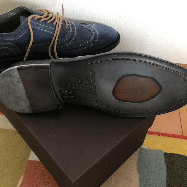 Trickers(トリッカーズ)の【新品】デュカルス DOUCAL'S イタリア製スエードドレスシューズ 青色43 メンズの靴/シューズ(ドレス/ビジネス)の商品写真