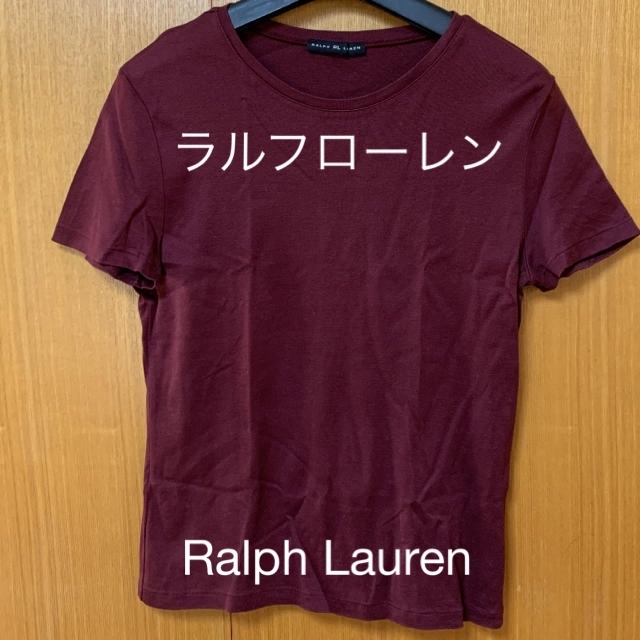 Ralph Lauren(ラルフローレン)のRalph Lauren カットソー　Tシャツ　エンジ色　大きいサイズ レディースのトップス(Tシャツ(半袖/袖なし))の商品写真