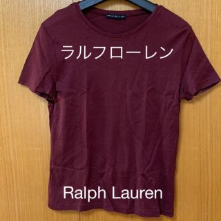 ラルフローレン(Ralph Lauren)のRalph Lauren カットソー　Tシャツ　エンジ色　大きいサイズ(Tシャツ(半袖/袖なし))