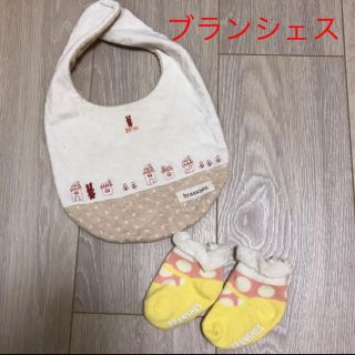 ブランシェス(Branshes)のブランシェス　スタイ　靴下　女の子　セット(ベビースタイ/よだれかけ)