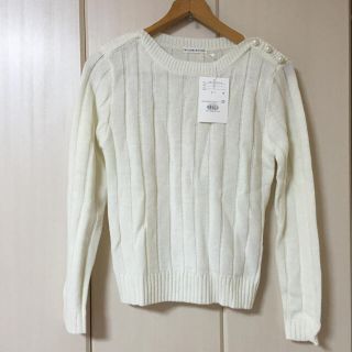 ウィルセレクション(WILLSELECTION)の新品タグ付き 白のニット(ニット/セーター)