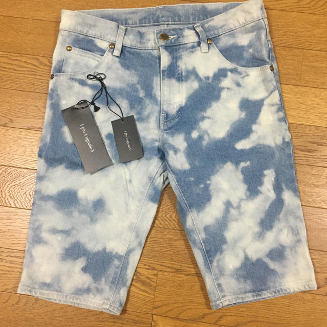 1piu1uguale3 - 定価4.5万 1piu1uguale3 9テパードブリーチ加工ハーフ