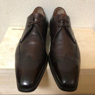 ★新品★ Santoni サントーニ　レザー　シューズ　革靴　ウィングチップ