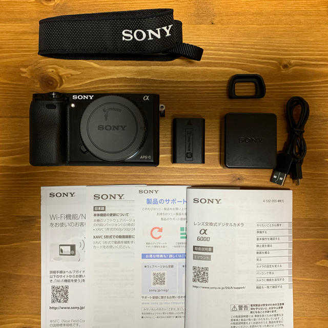 Sony α6000 ボディ本体 ブラック【極美品】スマホ/家電/カメラ