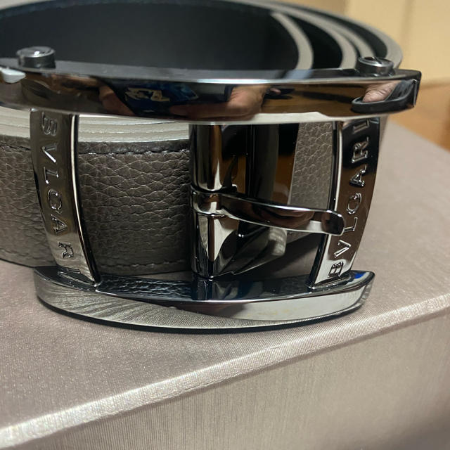 BVLGARI 正規品 新品未使用 デニムサファイア カーブレザーベルト - ベルト