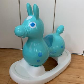 ロディ(Rody)の水色ロディ 本体 ロッキングベース台座つきセット乗用玩具 RODY (知育玩具)