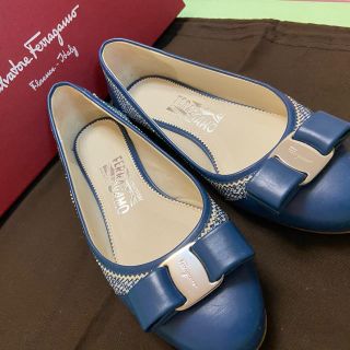 サルヴァトーレフェラガモ(Salvatore Ferragamo)のフェラガモ　ヴァリナ　23.5 6 dサイズ(バレエシューズ)