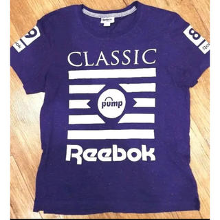 リーボック(Reebok)のリーボックclassic pump Tシャツ 紫(Tシャツ/カットソー(半袖/袖なし))