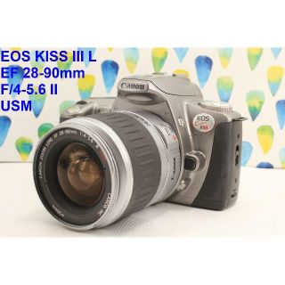 キヤノン(Canon)の完動品 Canon EOS Kiss III L ズームレンズセット(フィルムカメラ)