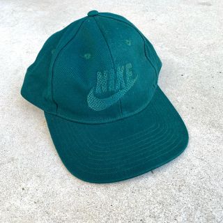 ナイキ(NIKE)の90年代 NIKE スウォッシュ キャップ スナップバック ダークグリーン(キャップ)