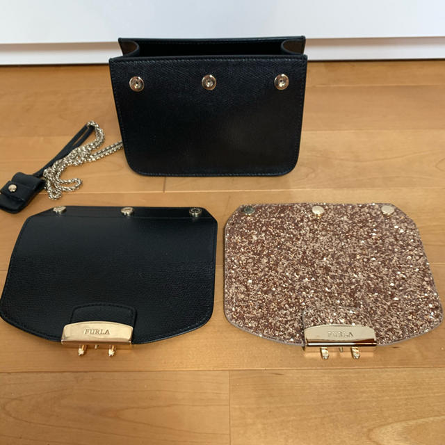 値下げしました　FURLA チェーンショルダーバック　2way ほぼ未使用動物喫煙者いません