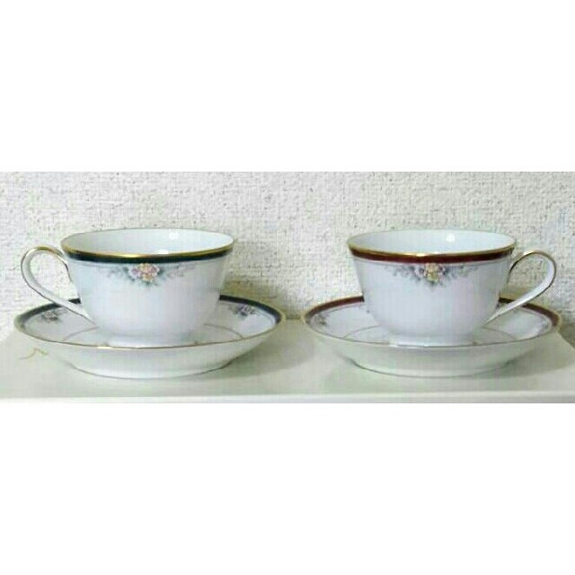 ノリタケ(Noritake) ボーンチャイナ ペアマグカップ