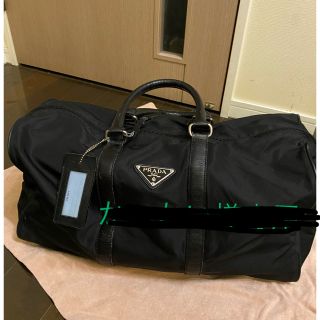 プラダ(PRADA)のPRADA プラダ　定番ボストンバッグ　ブラック　ナイロン　鍵付き　中古(ボストンバッグ)