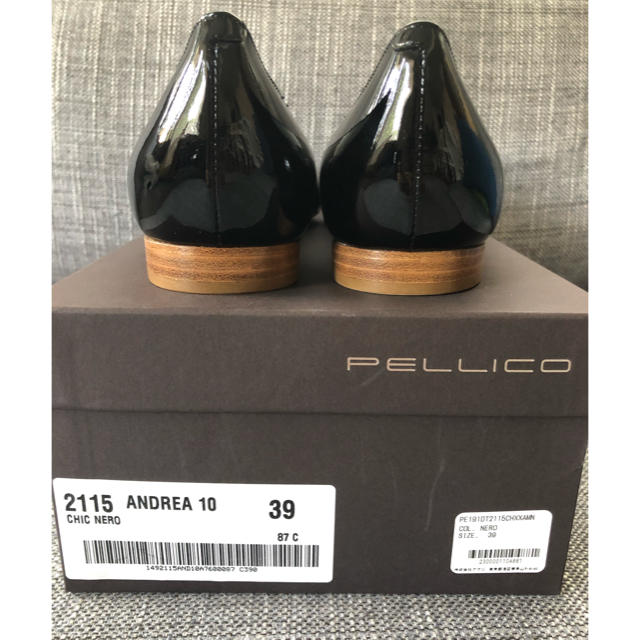 PELLICO(ペリーコ)の【未使用】ペリーコ  黒フラットシューズ　39サイズ レディースの靴/シューズ(ハイヒール/パンプス)の商品写真