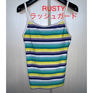 ラスティ(RUSTY)のラッシュガード　RUSTY胸バット付きタンクトップ(マリン/スイミング)