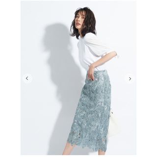 驚きの価格が実現! フレイアイディー ラメレーススカート ひざ丈