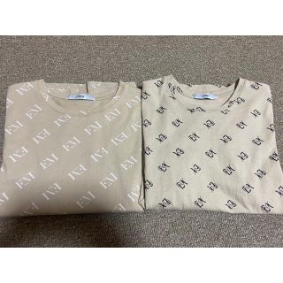 エイミーイストワール(eimy istoire)のeimy エイミー monogram モノグラム Tシャツ ベージュ ノベルティ(Tシャツ(半袖/袖なし))