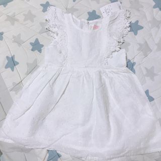 【新品】女の子 ワンピース  80cm 春夏 レース(ワンピース)