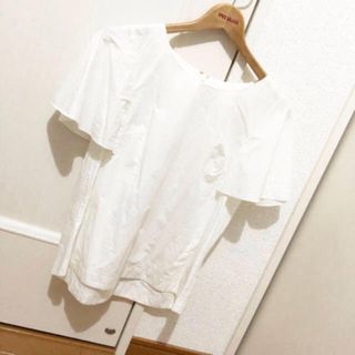 ルビーリベット(Rubyrivet)の二回着用　Rubyrivet コットンフレアスリーブブラウス(シャツ/ブラウス(半袖/袖なし))