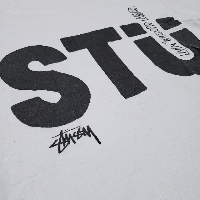 STUSSY(ステューシー)の【最終値下げ】stussy spray design T shirt メンズのトップス(Tシャツ/カットソー(半袖/袖なし))の商品写真