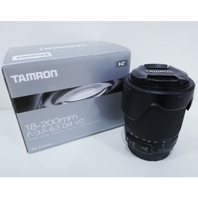 TAMRON(タムロン)のキャノン用交換レンズ　18-200mm F/3.5-6.3 Di II VC スマホ/家電/カメラのカメラ(レンズ(ズーム))の商品写真