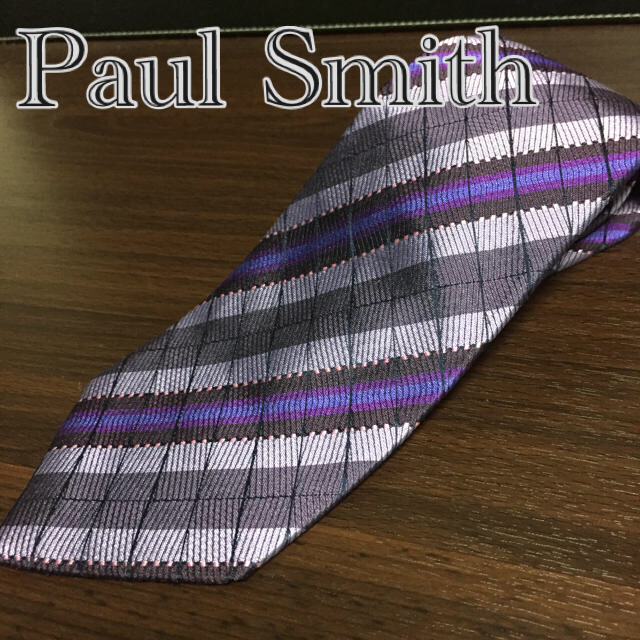 Paul Smith(ポールスミス)の美品★Paul Smith★ポールスミス★ネクタイ★パープル★ストライプ メンズのファッション小物(ネクタイ)の商品写真