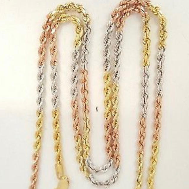着後レビューで 送料無料】 14k ハワイアンジュエリー ロープチェーン