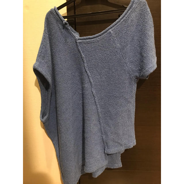 Ameri VINTAGE(アメリヴィンテージ)のAmeri VINTAGE MEDI LOOSE NECK KNIT レディースのトップス(カットソー(半袖/袖なし))の商品写真