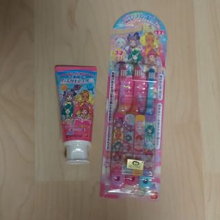 バンダイ(BANDAI)のトゥインクルプリキュア歯ブラシ三本セット&ハミガキジェル(歯ブラシ/歯みがき用品)