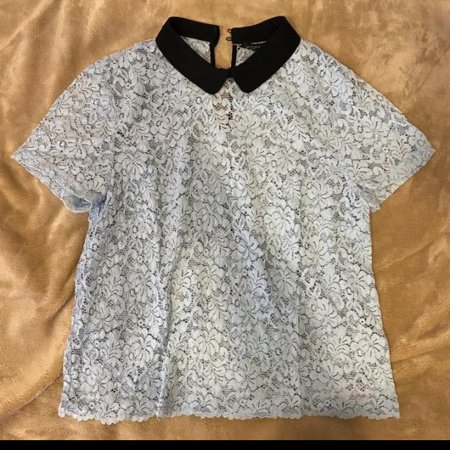 ZARA(ザラ)のZARA レース　ブラウス レディースのトップス(シャツ/ブラウス(半袖/袖なし))の商品写真