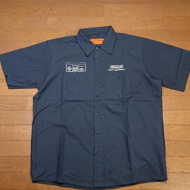 レッドキャップ 半袖ワークシャツ XLニンテンドー 任天堂レア　ファミコン メンズのトップス(シャツ)の商品写真