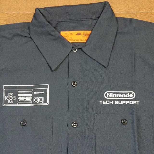 レッドキャップ 半袖ワークシャツ XLニンテンドー 任天堂レア　ファミコン メンズのトップス(シャツ)の商品写真
