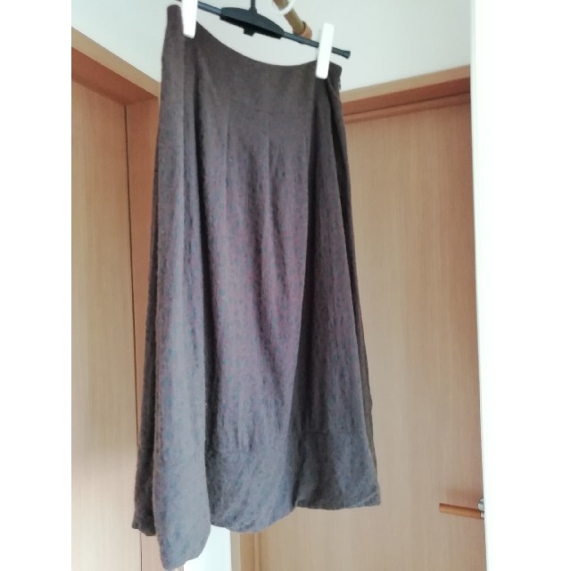 Sybilla(シビラ)のシビラ　こげ茶のスカート レディースのスカート(ひざ丈スカート)の商品写真