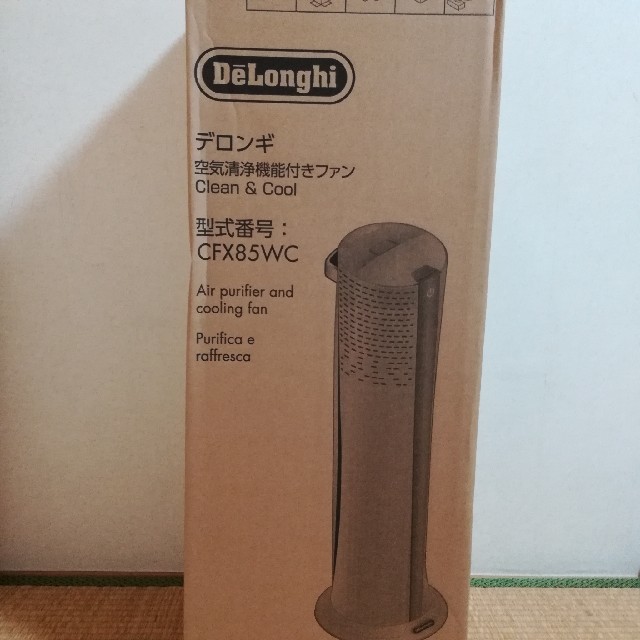 DeLonghi(デロンギ)の【新品・未使用】デロンギ 空気清浄機能付 スリムファン CFX85WC スマホ/家電/カメラの冷暖房/空調(扇風機)の商品写真