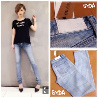 ジェイダ(GYDA)の新品♡GYDA♡ブリーチストレートパンツ(デニム/ジーンズ)