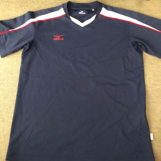 ミズノ(MIZUNO)のMIZUNO ネイビーTシャツ メンズMサイズ(Tシャツ/カットソー(半袖/袖なし))