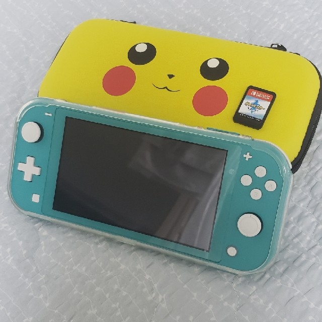 Nintendo switch light ターコイズブルー あつ森 ポケモン