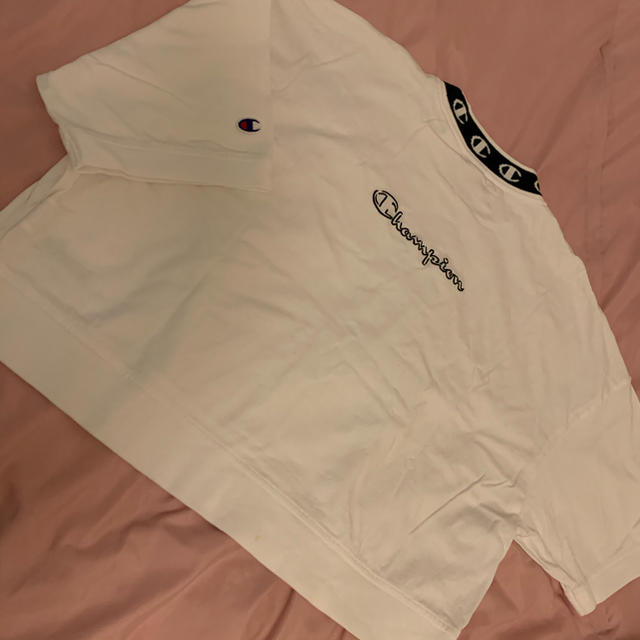 X-girl(エックスガール)のx-girl &championコラボTシャツ レディースのトップス(Tシャツ(半袖/袖なし))の商品写真
