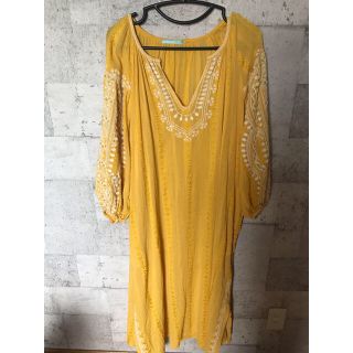 Cotton Rayon Crape Embroidery Dress(ロングワンピース/マキシワンピース)