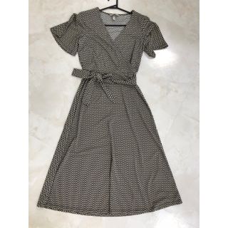 エイチアンドエイチ(H&H)のおこた様専用★膝下　ロングワンピース　カシュクール  ラップワンピ(ひざ丈ワンピース)