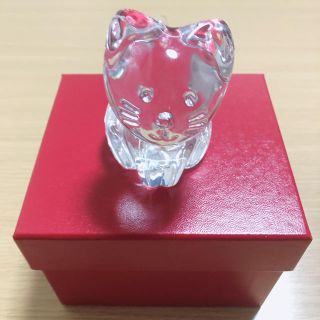 バカラ(Baccarat)のミニマルズ キャット(置物)